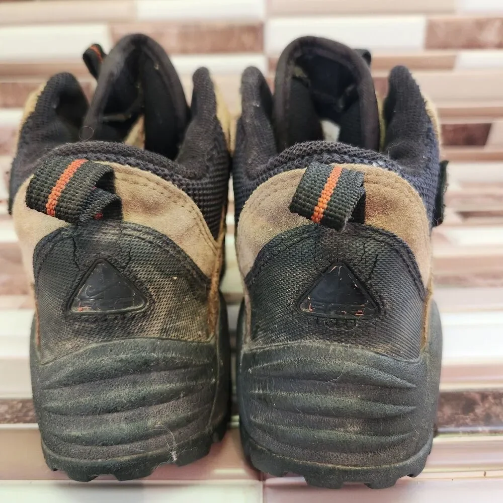 Nike ACG Hiking Boots Men’s 7 Brown Suede Vintage 2000 No Laces Outdoor Trail
